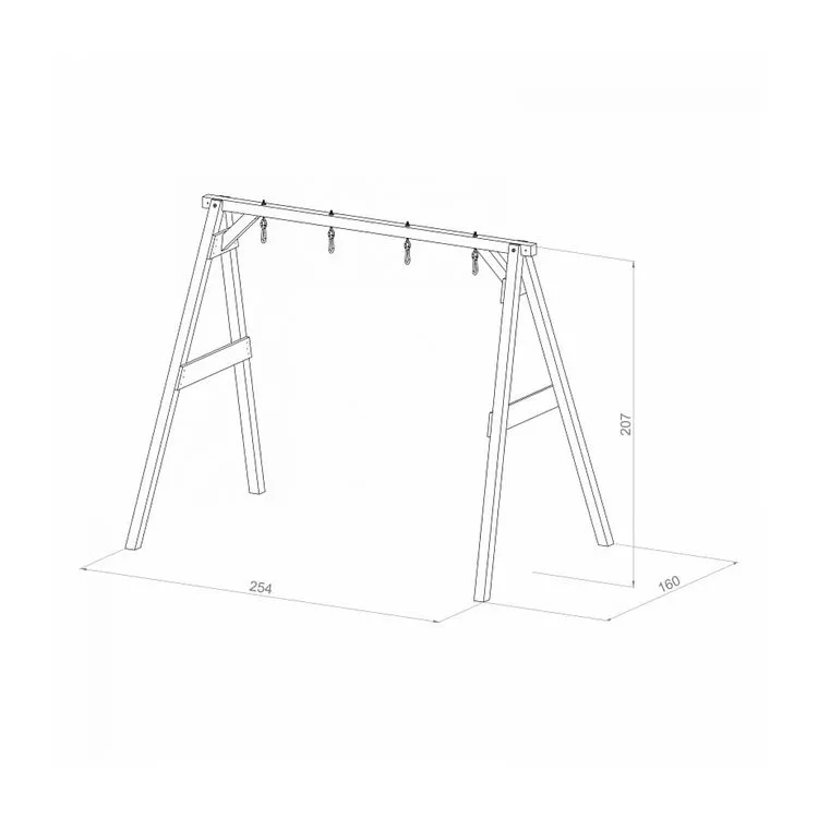 Axi House AXI Portique 4 En 1 Sports Fun Gris Blanc 160x254x207cm 5 Axi House AXI Portique 4 En 1 Sports Fun Gris Blanc 160x254x207cm – Image 3