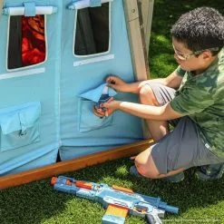 Kidkraft Aire De Jeux Enfant En Bois NERF Scout Defense Post -Jeux d'imitation Soldes B2CD 1019
