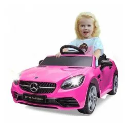 Jamara Ride-on Mercedes-Benz SLC Rose 12V -Jeux d'imitation Soldes B2CD 1031