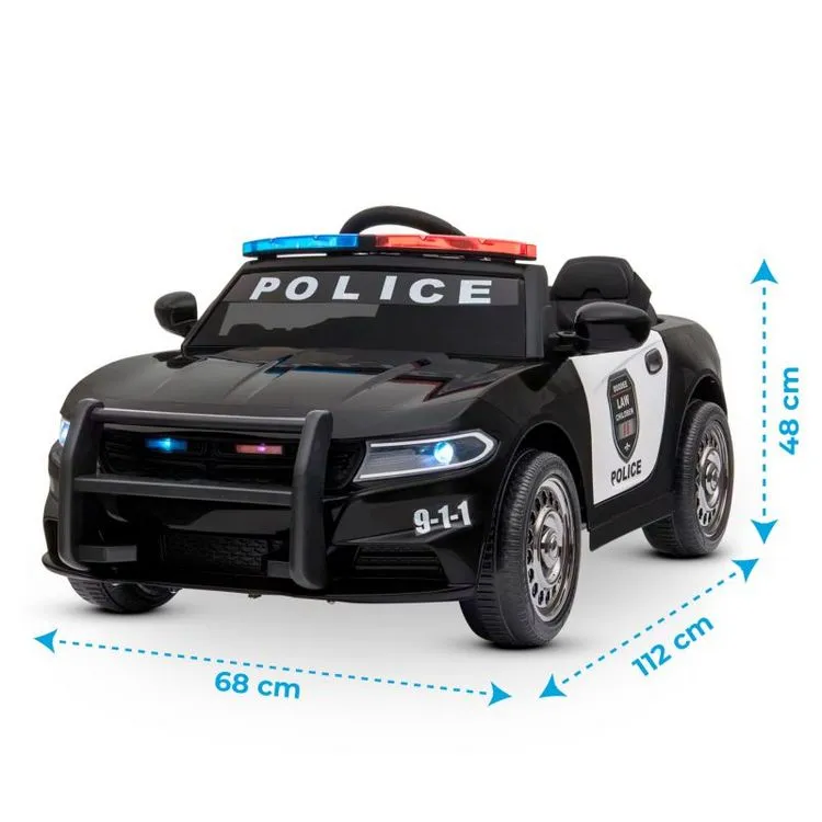PLAY4FUN Voiture De Police électrique 2x 30W - Marche AV/AR, Gyrophares Et Mégaphone 5 PLAY4FUN Voiture De Police électrique 2x 30W - Marche AV/AR, Gyrophares Et Mégaphone – Image 3