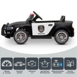 PLAY4FUN Voiture De Police électrique 2x 30W - Marche AV/AR, Gyrophares Et Mégaphone 11 PLAY4FUN Voiture De Police électrique 2x 30W - Marche AV/AR, Gyrophares Et Mégaphone -Jeux d'imitation Soldes B2CD 1054
