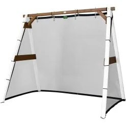 Axi House AXI Portique 4 En 1 Sports Fun Blanc Marron 160x254x207cm -Jeux d'imitation Soldes B2CD 1094