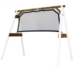 Axi House AXI Portique 4 En 1 Sports Fun Blanc Marron 160x254x207cm -Jeux d'imitation Soldes B2CD 1095