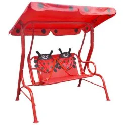 VIDAXL Siege Balançoire Pour Enfants Rouge