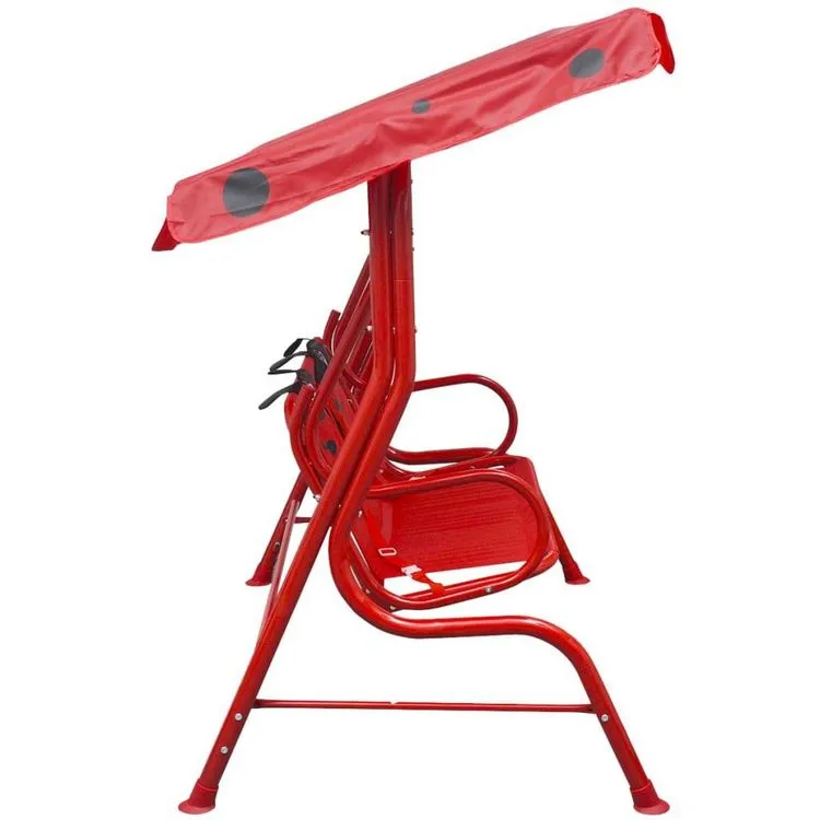 VIDAXL Siege Balançoire Pour Enfants Rouge 5 VIDAXL Siege Balançoire Pour Enfants Rouge – Image 3