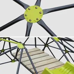 Alice's Garden Aire De Jeux Alice's Garden - Albe XXL - Dome D'escalade Avec Toboggan. Cage à écureuil. Station De Jeux Extérieure -Jeux d'imitation Soldes B2CD 1133