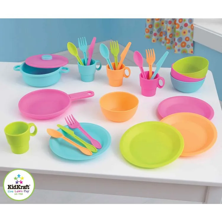 Kidkraft Ensemble D’ustensiles Couleurs Vives 27 Pièces 4 Kidkraft Ensemble D’ustensiles Couleurs Vives 27 Pièces – Image 2