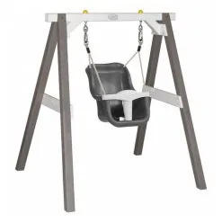 Axi House AXI Baby Swing Gris Et Blanc Avec Siege Gris Et Blanc