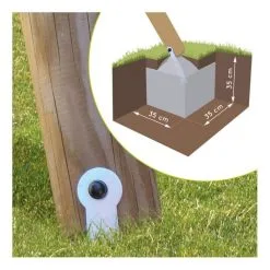 Soulet Portique En Bois MURIER - 2,43x2,83x1,90 M -Jeux d'imitation Soldes B2CD 1228