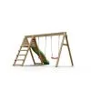 Chalet & Jardin Portique & Toboggan De Jardin En Bois 390 X 256 X 252 Cm - Azalée -Jeux d'imitation Soldes B2CD 1292