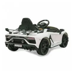 Jamara Ride-on Lamborghini Aventador SVJ Blanc 12V 2,4GHz -Jeux d'imitation Soldes B2CD 1356