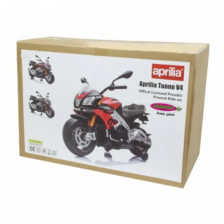 Jamara Ride-on Aprilia Tuono V4 1100 RR Rouge 12V 7 Jamara Ride-on Aprilia Tuono V4 1100 RR Rouge 12V – Image 5