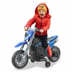 Jamara Ride-on Moto Power Bike Blu 6V -Jeux d'imitation Soldes B2CD 1433