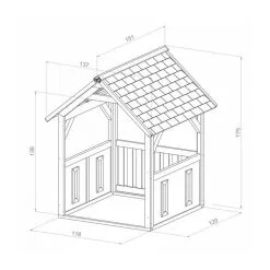 Axi House Maisonnette Jane Brun Blanc 7 Axi House Maisonnette Jane Brun Blanc -Jeux d'imitation Soldes B2CD 1512