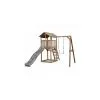 Axi House AXI Beach Tower Avec Balancoire Simple Marron Toboggan Gris -Jeux d'imitation Soldes B2CD 1538