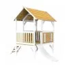 Axi House Maisonnette Akela Brun Blanc Avec Toboggan Blanc -Jeux d'imitation Soldes B2CD 1605