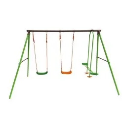 Habitat Et Jardin Portique Acier Leo - 1.96m - 3 Agrès