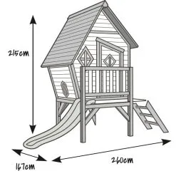 AXI Maisonnette Bois CABIN XL -Jeux d'imitation Soldes B2CD 1631