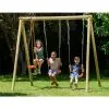 Trigano Portique Bois DARIFOU 2,30m - 3 Agrès 2 Balançoires + 1F/F -Jeux d'imitation Soldes B2CD 1696
