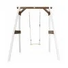 Axi House AXI Portique Simple En Bois 1 Balançoire Blanc Marron 160x181x207cm -Jeux d'imitation Soldes B2CD 1728