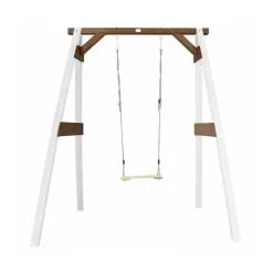 Axi House AXI Portique Simple En Bois 1 Balançoire Blanc Marron 160x181x207cm
