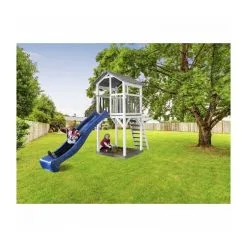 Axi House AXI Structure De Jeu Beach Tower Gris Blanc Avec Toboggan Bleu 7 Axi House AXI Structure De Jeu Beach Tower Gris Blanc Avec Toboggan Bleu -Jeux d'imitation Soldes B2CD 1743