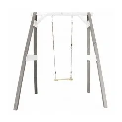 Axi House AXI Portique Simple En Bois 1 Balançoire Gris Blanc 160x181x207cm