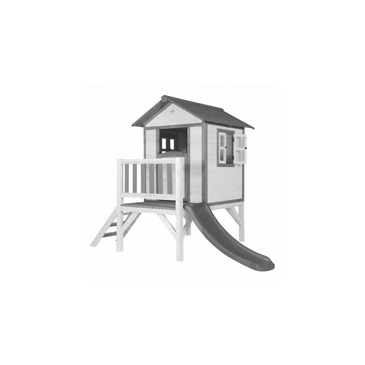 Axi House AXI Beach Lodge XL Maisonnette Classic Toboggan Gris 3 Axi House AXI Beach Lodge XL Maisonnette Classic Toboggan Gris