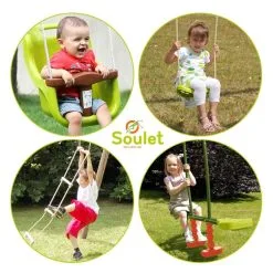 Soulet Portique En Bois SUZON - 3,18x1,89x2,20 -Jeux d'imitation Soldes B2CD 1764
