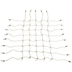 OUTSUNNY Filet D'escalade Enfant PE Filet à Grimper 3-6 Ans 1,5L X 2H M Crochets Acier Galvanisé