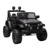 HOMCOM Voiture 4x4 électrique Enfant 2 Moteurs 35 W 5 Km/h Max. Télécommande Incluse Effets Lumineux Sonores Noir -Jeux d'imitation Soldes B2CD 1865