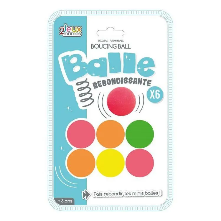 Paris Prix Lot De 6 Balles Rebondissantes Fluo 3cm Multicolore 4 Paris Prix Lot De 6 Balles Rebondissantes Fluo 3cm Multicolore – Image 2