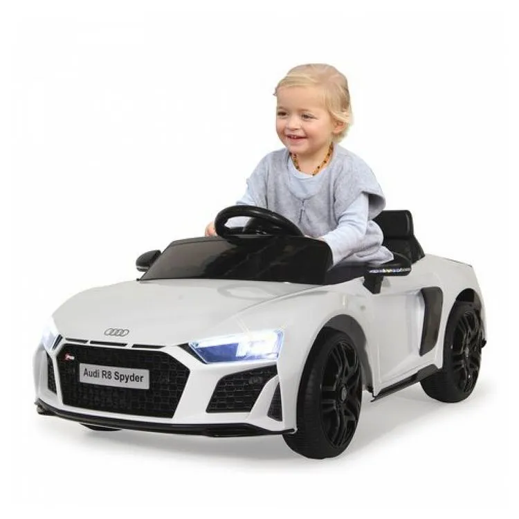 Jamara Ride-on Audi R8 Spyder V10 Performance Quattro Blanc 4 Jamara Ride-on Audi R8 Spyder V10 Performance Quattro Blanc – Image 2