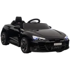 HOMCOM Véhicule électrique Enfant Audi RS E-tron GT V. Max. 5 Km/h Télécommande Effets Sonores + Lumineux Noir
