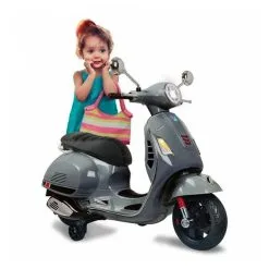 Jamara Ride-on Vespa GTS 125 Gris 12V -Jeux d'imitation Soldes B2CD 1972