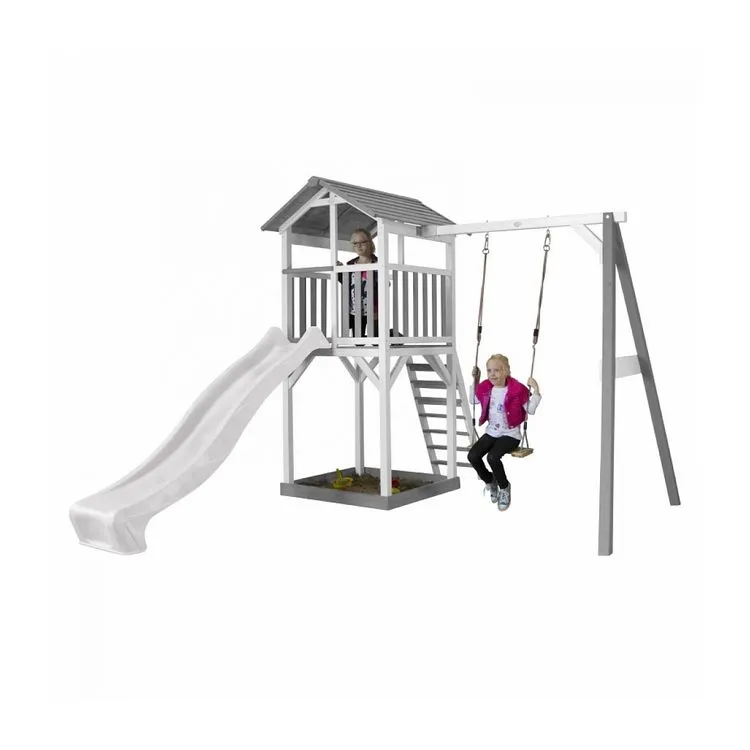Axi House AXI Structure De Jeu Beach Tower Blanc Gris Avec 1 Balancoire Et Toboggan Blanc Et Bac à Sable 5 Axi House AXI Structure De Jeu Beach Tower Blanc Gris Avec 1 Balancoire Et Toboggan Blanc Et Bac à Sable – Image 3