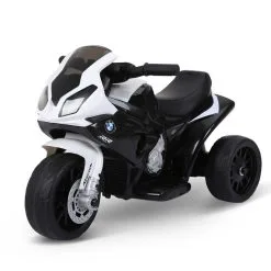 BMW Moto électrique Pour Enfants 3 Roues 6 V 2,5 Km/h Effets Lumineux Et Sonores Noir BMW S1000 RR