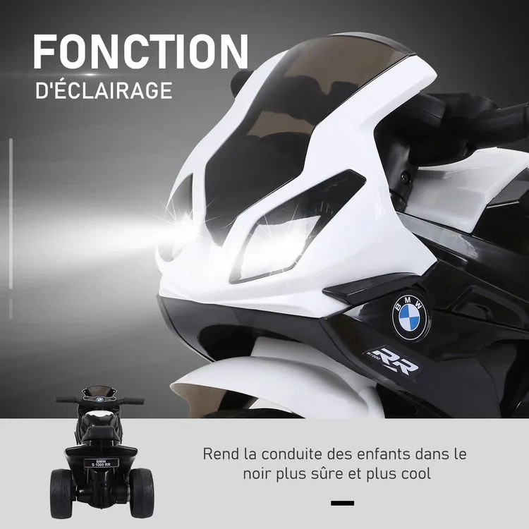 BMW Moto électrique Pour Enfants 3 Roues 6 V 2,5 Km/h Effets Lumineux Et Sonores Noir BMW S1000 RR 6 BMW Moto électrique Pour Enfants 3 Roues 6 V 2,5 Km/h Effets Lumineux Et Sonores Noir BMW S1000 RR – Image 4