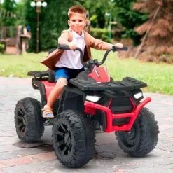 PLAY4FUN Quad électrique 2x 40W Pour Enfant - Avec 4 Suspensions, Marche AV/AR Et Système Audio -Jeux d'imitation Soldes B2CD 2059