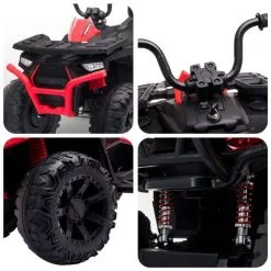 PLAY4FUN Quad électrique 2x 40W Pour Enfant - Avec 4 Suspensions, Marche AV/AR Et Système Audio -Jeux d'imitation Soldes B2CD 2063