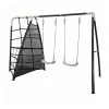 Axi House Aire De Jeux Avec Balançoire Double Et Portique Antraciet/crème