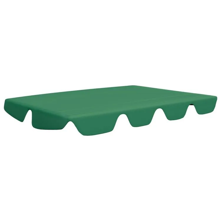 VIDAXL Toit De Rechange De Balançoire Vert 150/130x70/105 Cm 4 VIDAXL Toit De Rechange De Balançoire Vert 150/130x70/105 Cm – Image 2