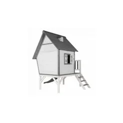 Axi House AXI Beach Cabin XL Maisonnette Gris Blanc Toboggan Gris -Jeux d'imitation Soldes B2CD 2097