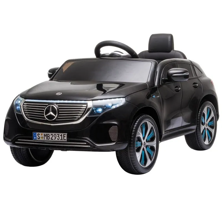 HOMCOM Voiture Véhicule électrique Enfants 12 V - V. Max. 5 Km/h Effets Sonores + Lumineux Mercedes EQC 400 4matic Noir 3 HOMCOM Voiture Véhicule électrique Enfants 12 V - V. Max. 5 Km/h Effets Sonores + Lumineux Mercedes EQC 400 4matic Noir