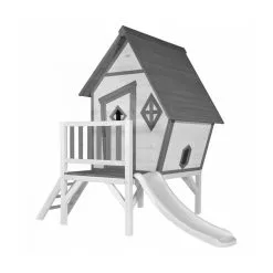 Axi House AXI Maisonnette Cabin XL Gris Blanc Toboggan Blanc