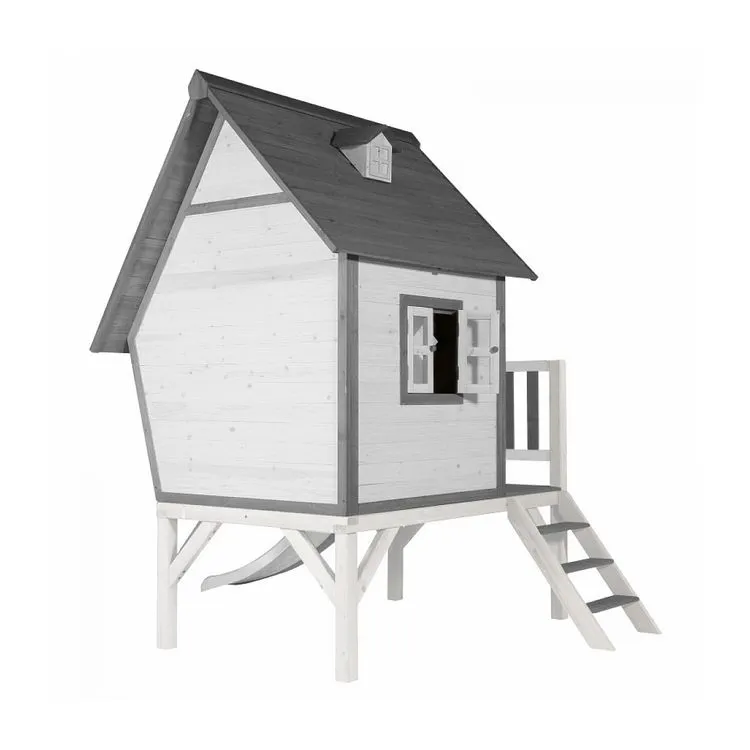 Axi House AXI Maisonnette Cabin XL Gris Blanc Toboggan Blanc 5 Axi House AXI Maisonnette Cabin XL Gris Blanc Toboggan Blanc – Image 3