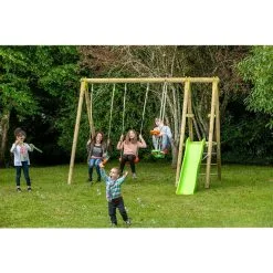 Trigano Portique Balançoire Et Toboggan Bois TUTTI -Jeux d'imitation Soldes B2CD 2259