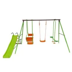 Habitat Et Jardin Portique Acier Ludo - 1.96m - 4 Agrès