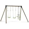 Habitat Et Jardin Portique Bois Lana - Avec 2 Balançoires Et 1 Vis-à-vis. -Jeux d'imitation Soldes B2CD 2302