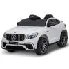 HOMCOM Voiture Véhicule électrique Enfants 12 V 35 W V. 3-5 Km/h Télécommande Effets Sonores + Lumineux Blanc Mercedes GLC AMG